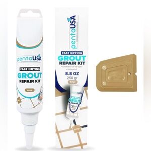 PentaUSA fast drying grout repair kit in beige NIB